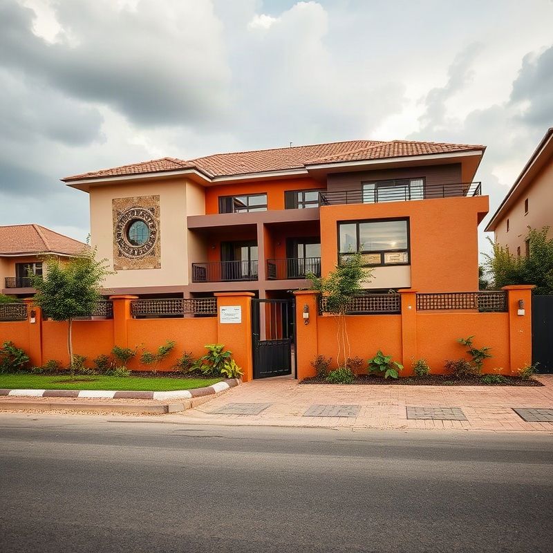 Modern Kenyan townhouse exterior in Thika